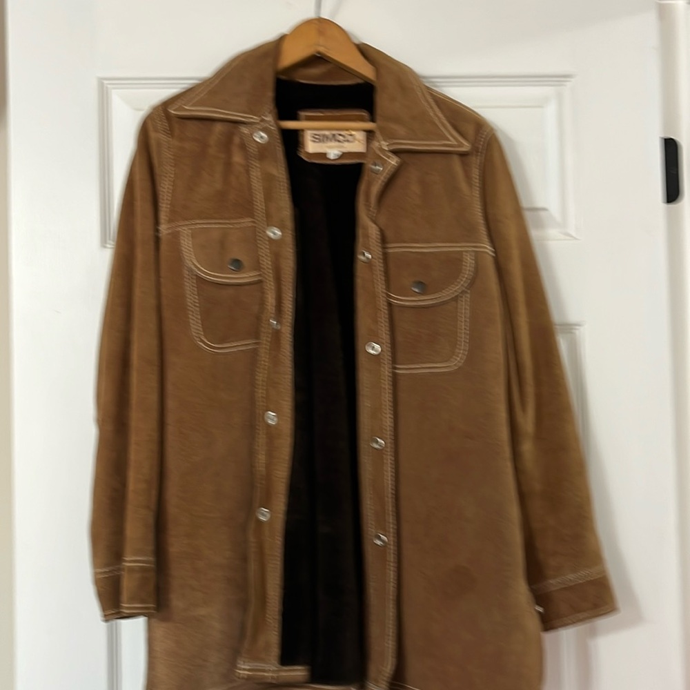 Vintage leather youth jacket Simco size 14